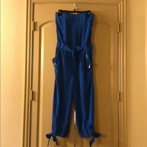 Cropped Sleeveless Jumpsuit